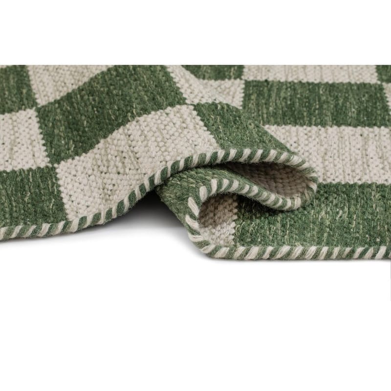 Villamatto Chessie Neliö - 300x300 cm, Smaragdinvihreä - Kodintekstiilit & matot - Matto - Moderni matto - Villamatto