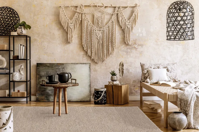 Villamatto Dalarö 300x400 cm Pellava - Pellavanväri - Kodintekstiilit & matot - Matto - Moderni matto - Villamatto