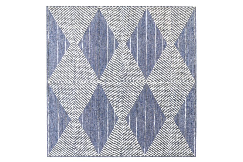 Villamatto Datca 200x200 cm - Sininen - Kodintekstiilit & matot - Matto - Moderni matto - Villamatto