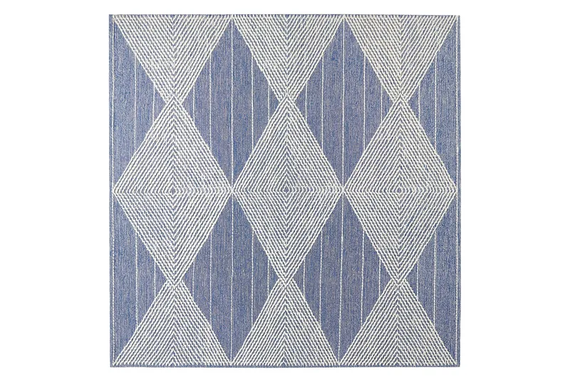 Villamatto Datca 200x200 cm, Sininen