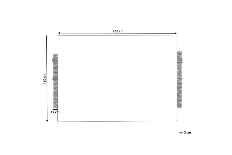 Villamatto Divarli 160x230 cm - Beige - Kodintekstiilit & matot - Matto - Moderni matto - Villamatto