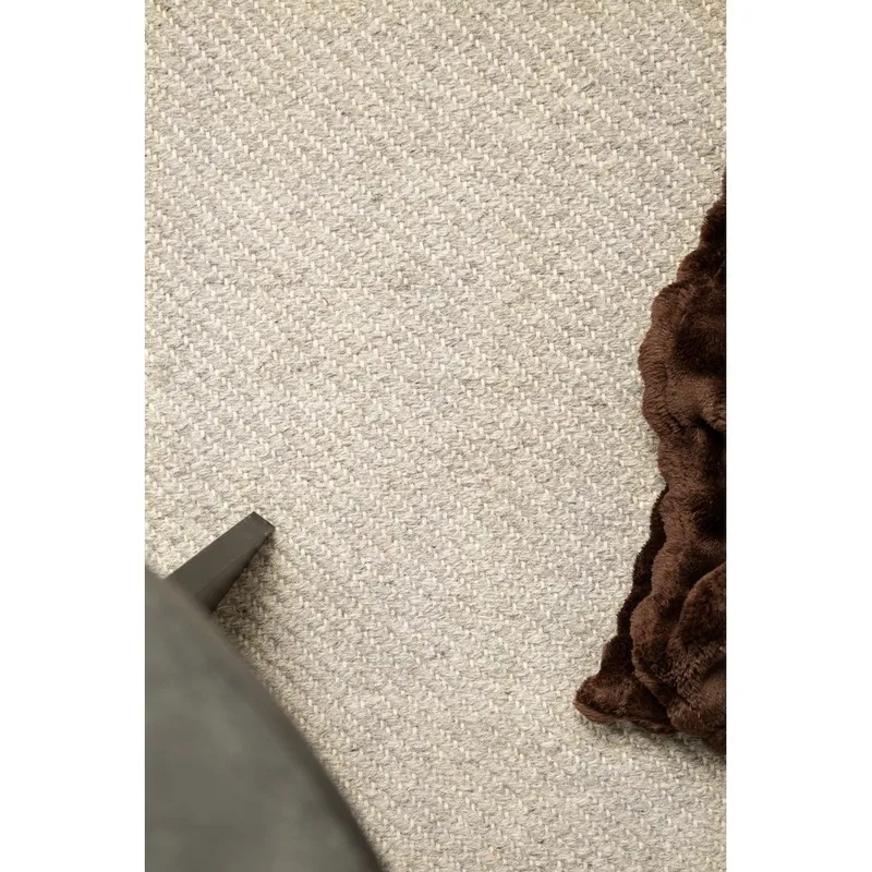 Villamatto Ekeby Neliö - 200x200 cm, Harmaa - Kodintekstiilit & matot - Matto - Moderni matto - Villamatto