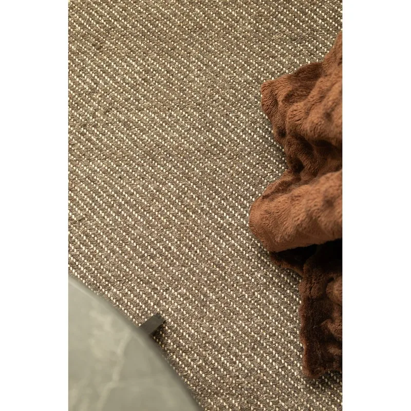Villamatto Ekeby Neliö - 200x200 cm, Taupe - Kodintekstiilit & matot - Matto - Moderni matto - Villamatto