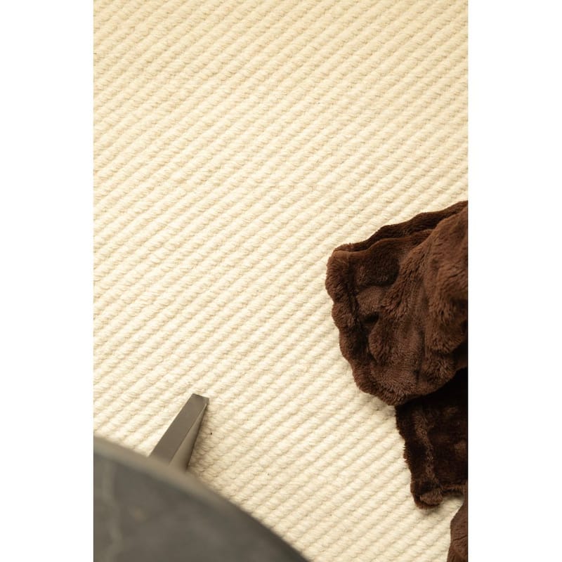 Villamatto Ekeby Neliö - 200x200 cm, Valkoinen - Kodintekstiilit & matot - Matto - Moderni matto - Villamatto