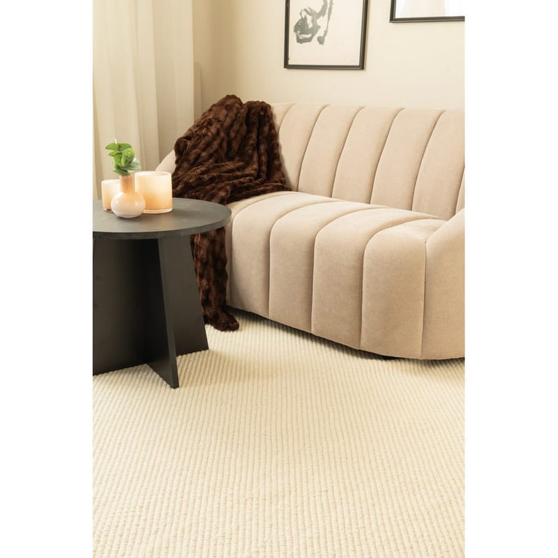 Villamatto Ekeby Neliö - 240x240 cm, Valkoinen - Kodintekstiilit & matot - Matto - Moderni matto - Villamatto