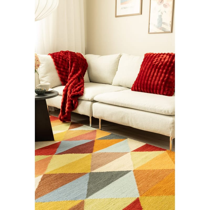 Villamatto Electra konjakki - 140x200 cm - Kodintekstiilit & matot - Matto - Moderni matto - Villamatto