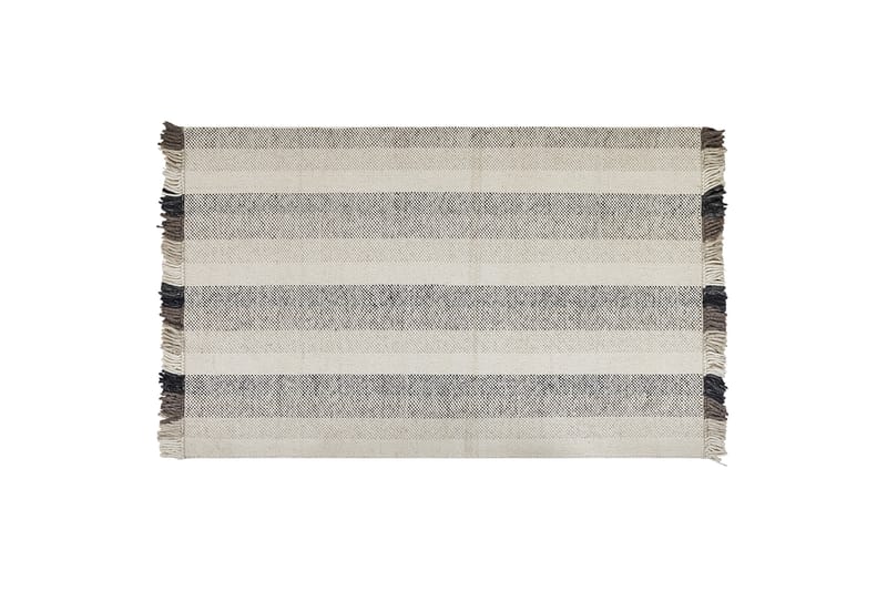 Villamatto Emirler 140x200 cm - Musta/Valkoinen - Kodintekstiilit & matot - Matto - Moderni matto - Villamatto