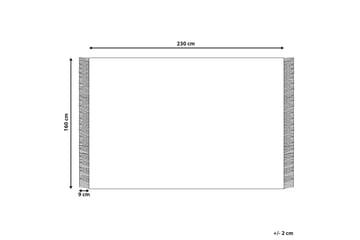Villamatto Emirler 160x230 cm - Musta/Valkoinen - Kodintekstiilit & matot - Matto - Moderni matto - Villamatto