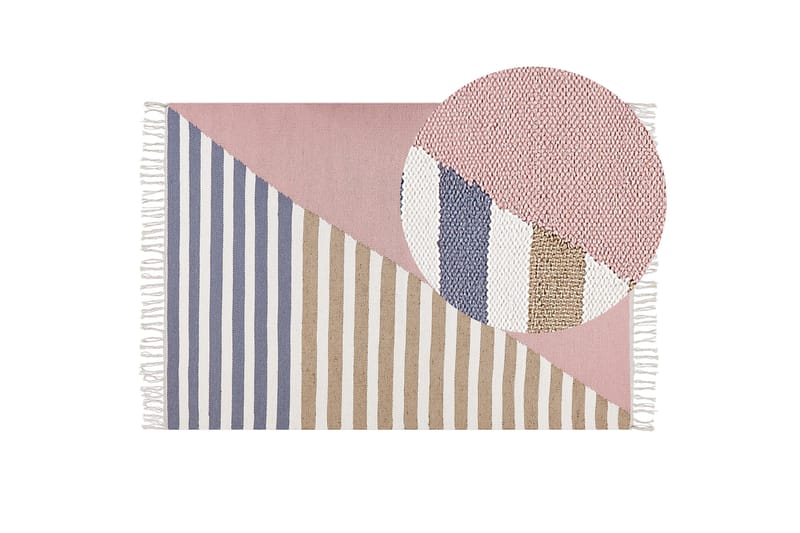 Villamatto Engiz 160x230 cm - Vaaleanpunainen - Kodintekstiilit & matot - Matto - Moderni matto - Villamatto