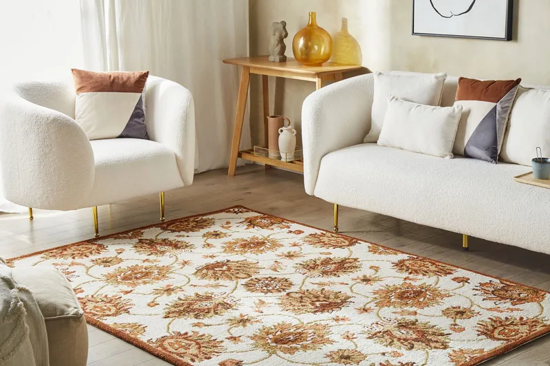 Villamatto Ezine 140x200 cm - Beige - Kodintekstiilit & matot - Matto - Moderni matto - Villamatto