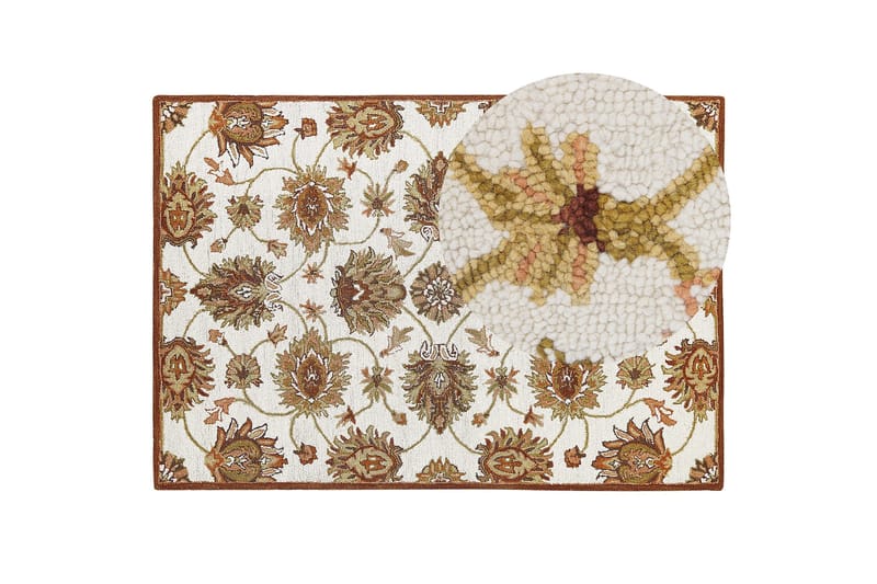 Villamatto Ezine 160x230 cm - Beige - Kodintekstiilit & matot - Matto - Moderni matto - Villamatto