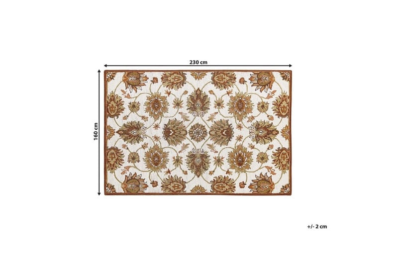 Villamatto Ezine 160x230 cm - Beige - Kodintekstiilit & matot - Matto - Moderni matto - Villamatto