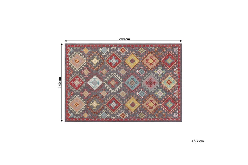 Villamatto Finike 140x200 cm - Beige - Kodintekstiilit & matot - Matto - Moderni matto - Villamatto