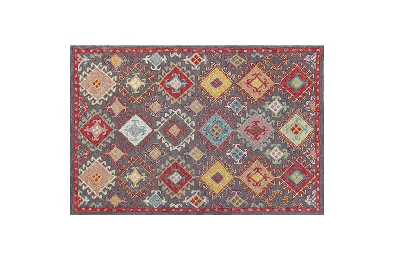 Villamatto Finike 160x230 cm - Sininen - Kodintekstiilit & matot - Matto - Moderni matto - Villamatto