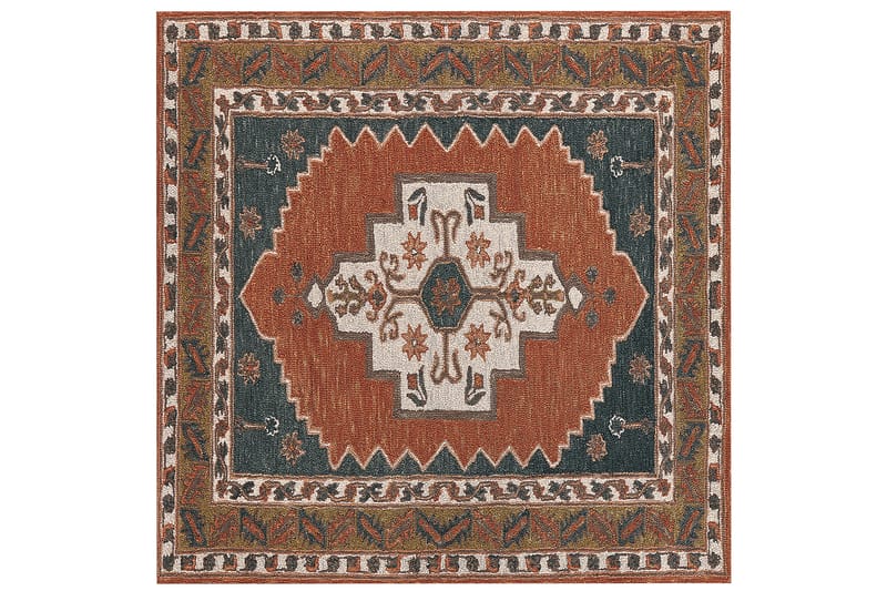 Villamatto Gelinkaya 200x200 cm Neliömäinen - Pronssi - Kodintekstiilit & matot - Matto - Moderni matto - Villamatto