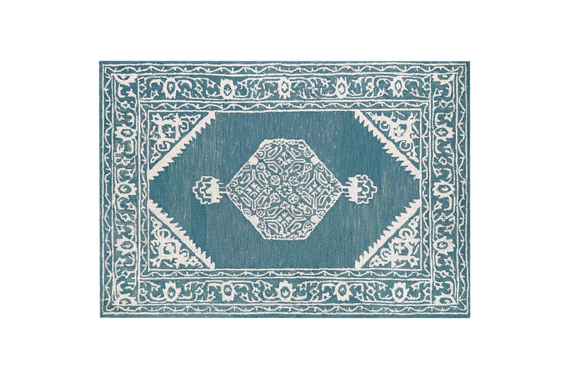 Villamatto Gevas 160x230 cm - Sininen - Kodintekstiilit & matot - Matto - Moderni matto - Villamatto