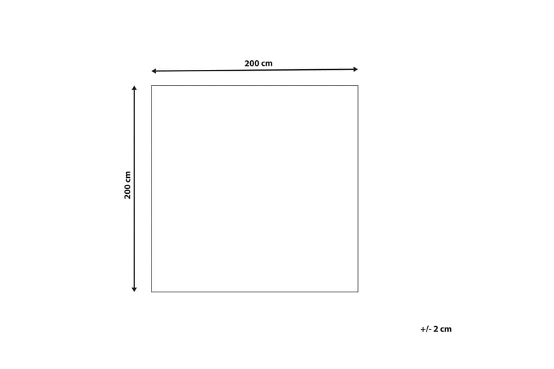 Villamatto Gevas 200x200 cm Neliömäinen - Sininen - Kodintekstiilit & matot - Matto - Moderni matto - Villamatto