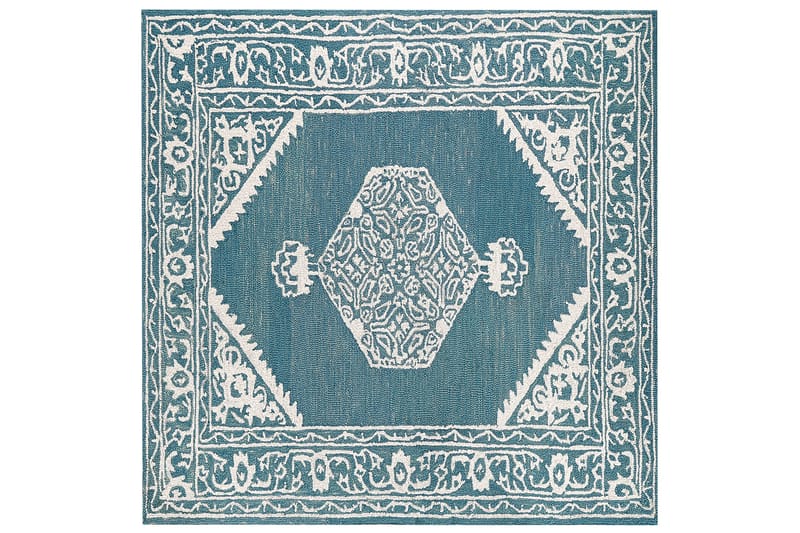 Villamatto Gevas 200x200 cm Neliömäinen, Sininen