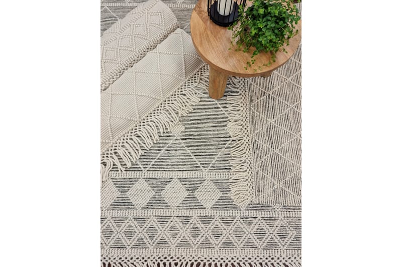 Villamatto Ginji 200x300 cm - Valkoinen - Kodintekstiilit & matot - Matto - Moderni matto - Villamatto