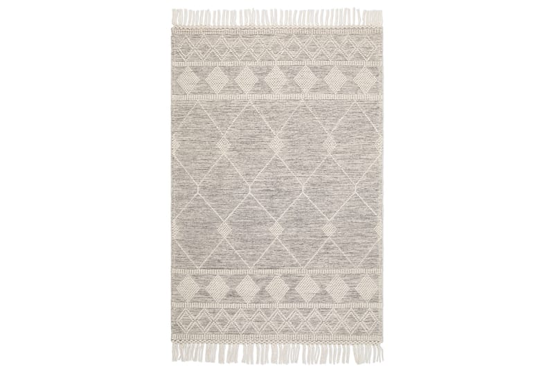 Villamatto Ginji 240x340 cm - Musta - Kodintekstiilit & matot - Matto - Moderni matto - Villamatto