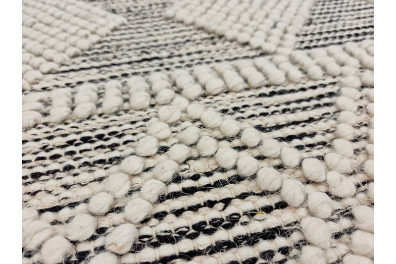 Villamatto Ginji 240x340 cm - Musta - Kodintekstiilit & matot - Matto - Moderni matto - Villamatto