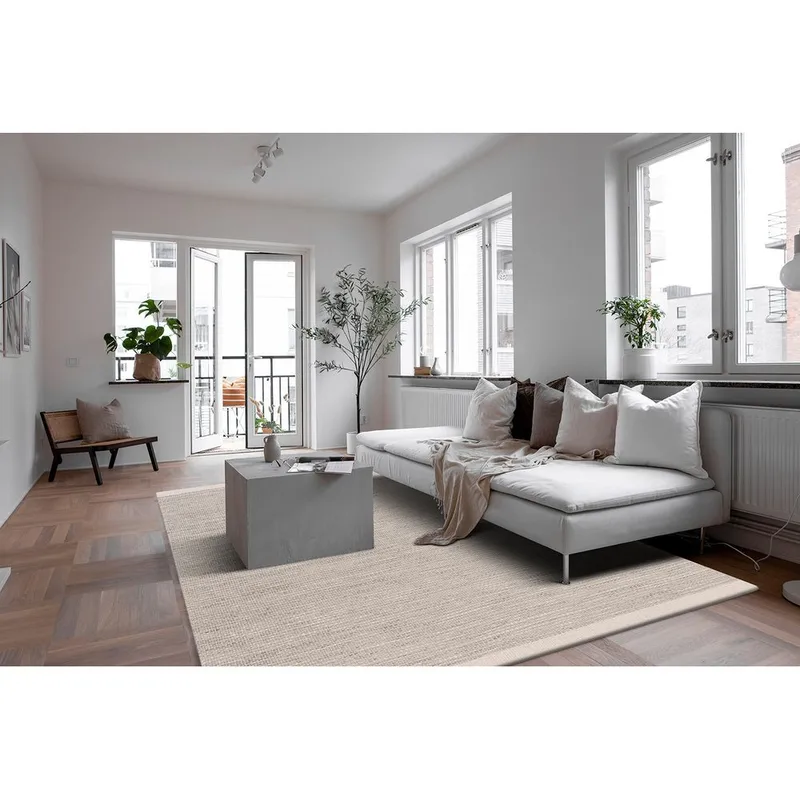 Villamatto Gotti - 140x200 cm, kermanvärinen - Kodintekstiilit & matot - Matto - Moderni matto - Villamatto