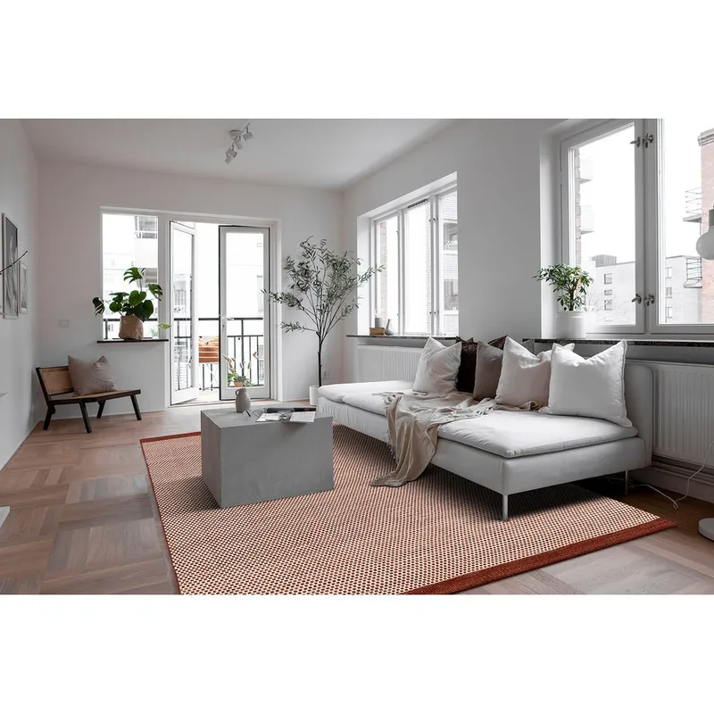 Villamatto Gotti - 140x200 cm, Terrakotta - Kodintekstiilit & matot - Matto - Moderni matto - Villamatto