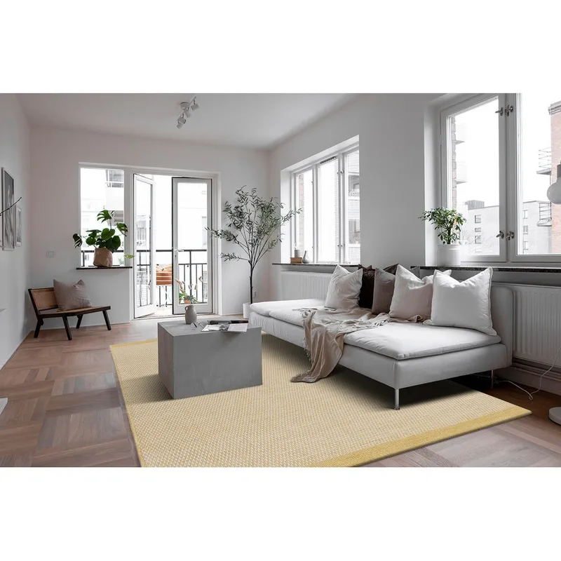 Villamatto Gotti - 200x300 cm, Keltainen - Kodintekstiilit & matot - Matto - Moderni matto - Villamatto