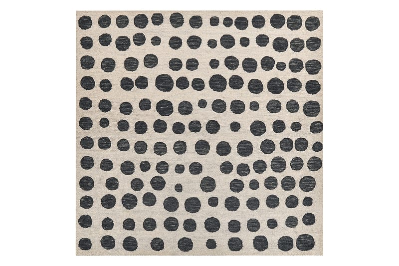 Villamatto Havran 200x200 cm Neliömäinen - Beige - Kodintekstiilit & matot - Matto - Moderni matto - Villamatto