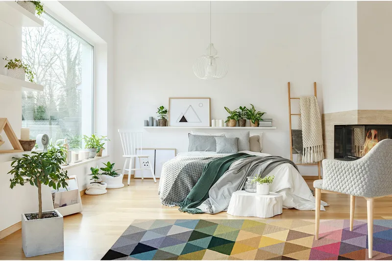 Villamatto Hiromasa 300x400 Suorakaiteen muotoinen - Monivärinen - Kodintekstiilit & matot - Matto - Moderni matto - Villamatto