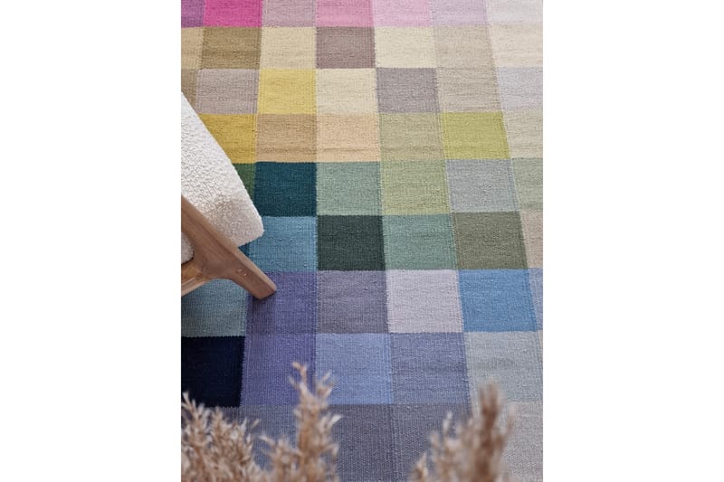 Villamatto Hiromasa 80x240 Soikea - Monivärinen - Kodintekstiilit & matot - Matto - Moderni matto - Villamatto