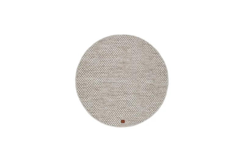 Villamatto Hury Ø200 cm Pyöreä, Kermanvärinen