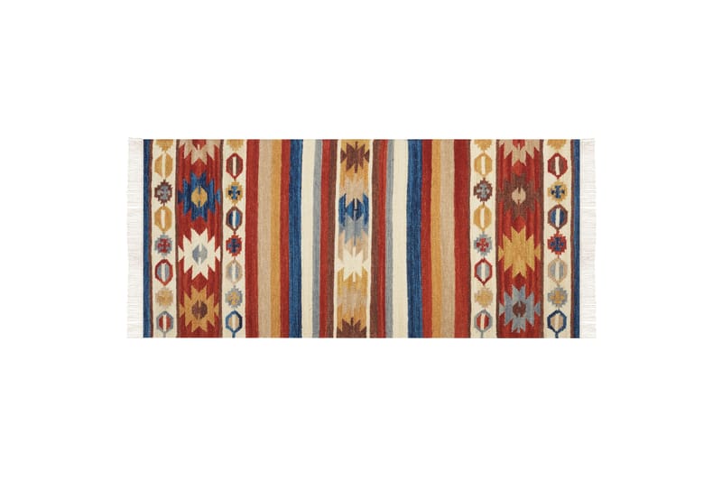 Villamatto Jrarat 80x150 cm - Punainen - Kodintekstiilit & matot - Matto - Moderni matto - Villamatto