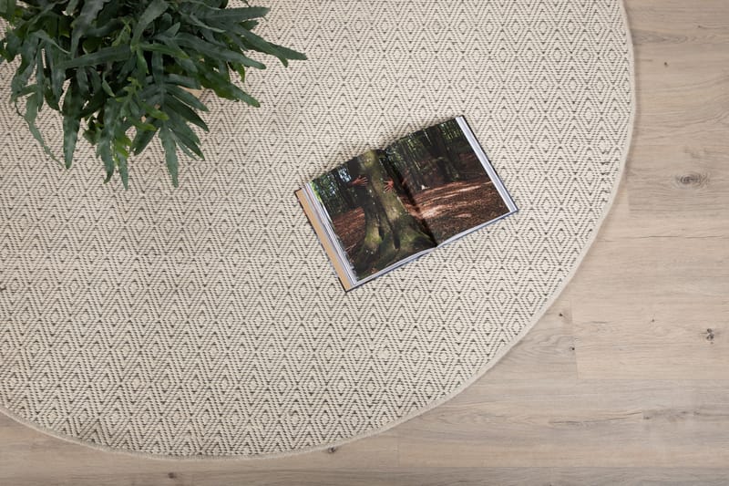 Julana Villamatto Pyöreä 200 Beige - Kodintekstiilit & matot - Matto - Moderni matto - Villamatto