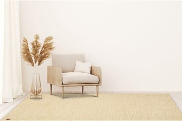 Villamatto Junna 160x230 Suorakaiteen muotoinen - Keltainen - Kodintekstiilit & matot - Matto - Moderni matto - Villamatto