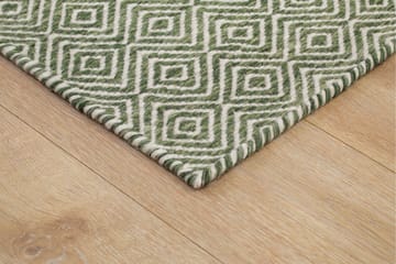 Villamatto Junna 160x230 Suorakaiteen muotoinen - Vihreä - Kodintekstiilit & matot - Matto - Moderni matto - Villamatto