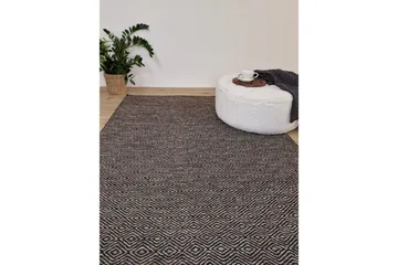 Villamatto Junna 300x400 Suorakaiteen muotoinen - Musta/Valkoinen - Kodintekstiilit & matot - Matto - Moderni matto - Villamatto