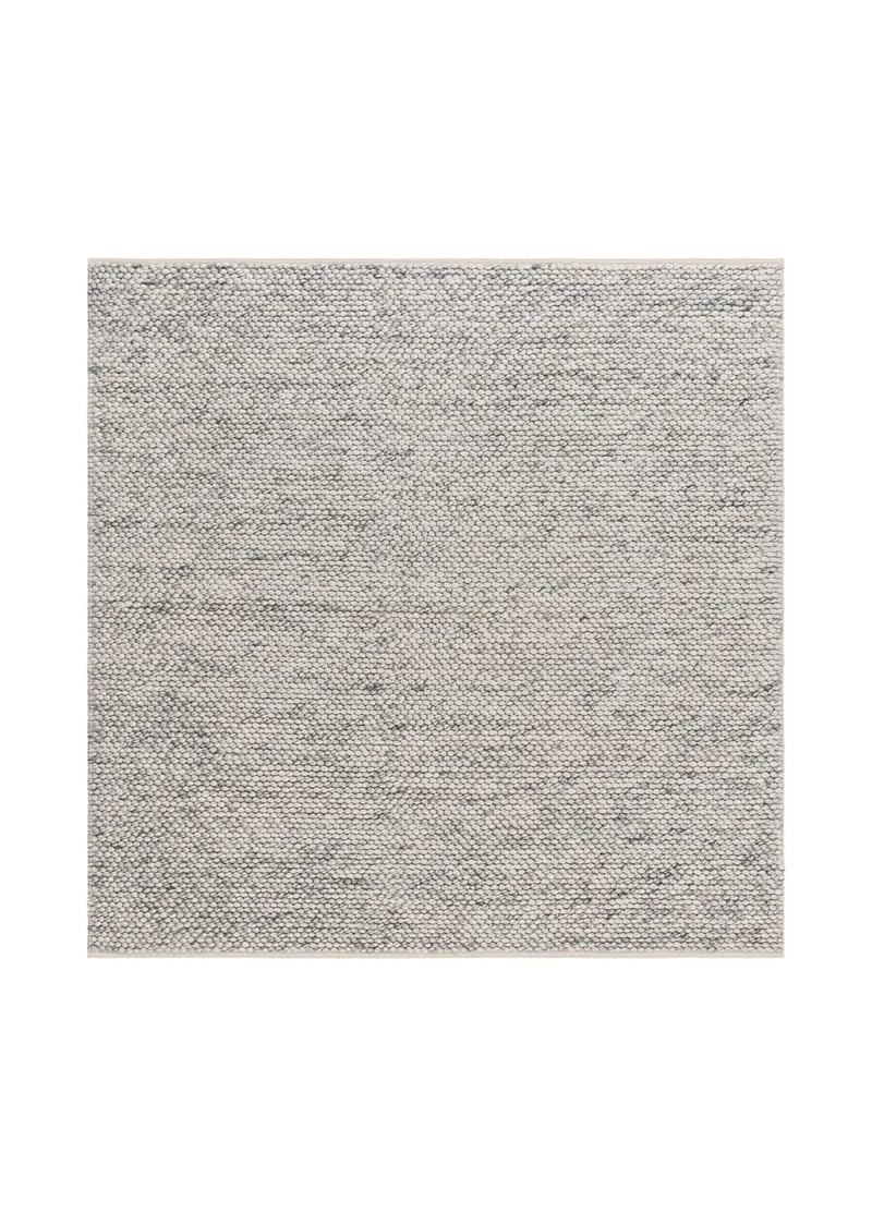 Käsinkudottu matto KM Home Bubble neliö 240x240 cm Harmaa meleerattu, harmaa meleerattu