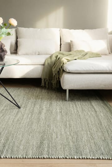 Käsinkudottu matto KM Home Sandhamn 240x340 cm vihreä - vihreä - Kodintekstiilit & matot - Matto - Moderni matto - Villamatto