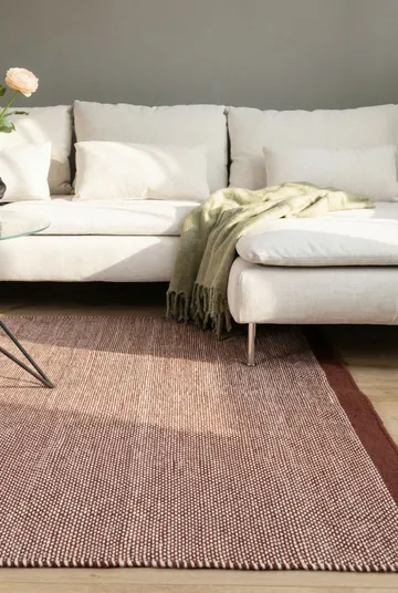 Käsinkudottu matto KM Home Sandhamn 300x400 cm marsala - marsala - Kodintekstiilit & matot - Matto - Moderni matto - Villamatto