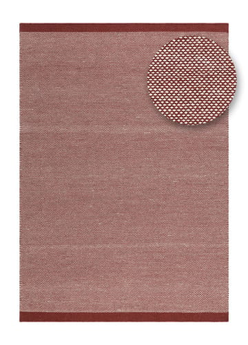 Käsinkudottu matto KM Home Sandhamn 300x400 cm marsala - marsala - Kodintekstiilit & matot - Matto - Moderni matto - Villamatto