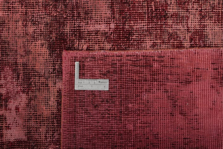 Käsinsolmittu Vintage Matto Villa Punainen 115x185cm - Punainen - Käsintehdyt matot - Villamatto