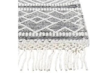 Villamatto Kavak 160x230 cm - Musta/Valkoinen - Kodintekstiilit & matot - Matto - Moderni matto - Villamatto