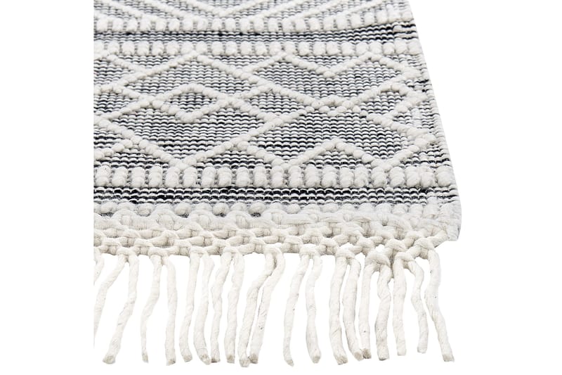 Villamatto Kavak 160x230 cm - Musta/Valkoinen - Kodintekstiilit & matot - Matto - Moderni matto - Villamatto