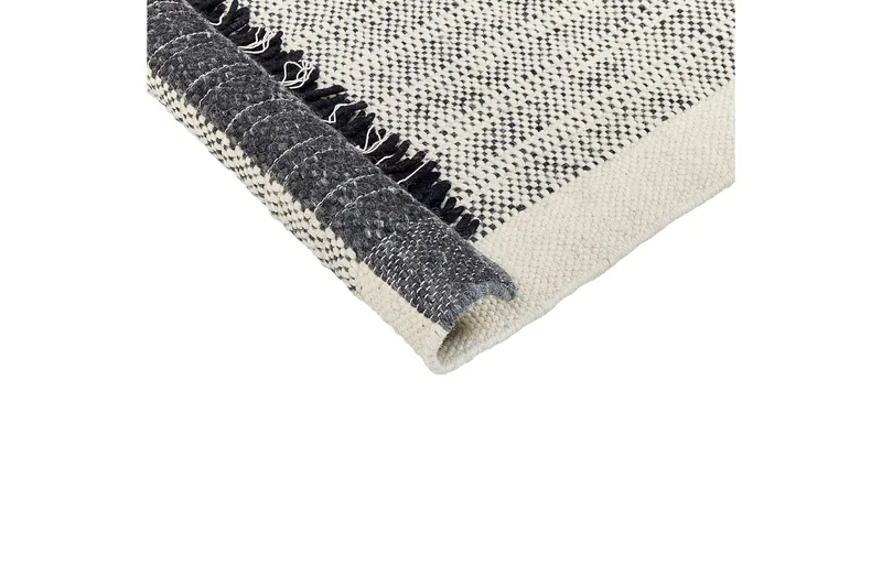 Villamatto Ketenli 140x200 cm - Musta/Valkoinen - Kodintekstiilit & matot - Matto - Moderni matto - Villamatto