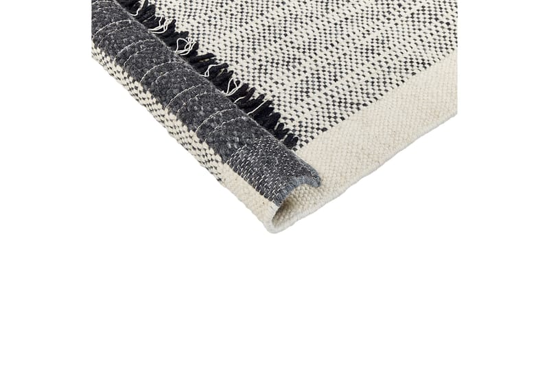 Villamatto Ketenli 140x200 cm - Musta/Valkoinen - Kodintekstiilit & matot - Matto - Moderni matto - Villamatto