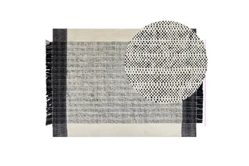 Villamatto Ketenli 140x200 cm - Musta/Valkoinen - Kodintekstiilit & matot - Matto - Moderni matto - Villamatto