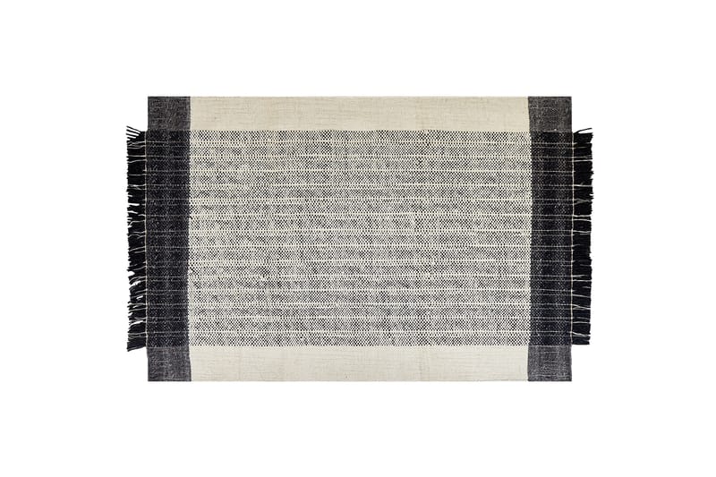 Villamatto Ketenli 140x200 cm - Musta/Valkoinen - Kodintekstiilit & matot - Matto - Moderni matto - Villamatto