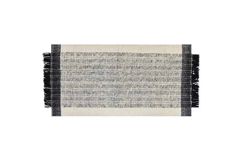 Villamatto Ketenli 80x150 cm, Musta/Valkoinen