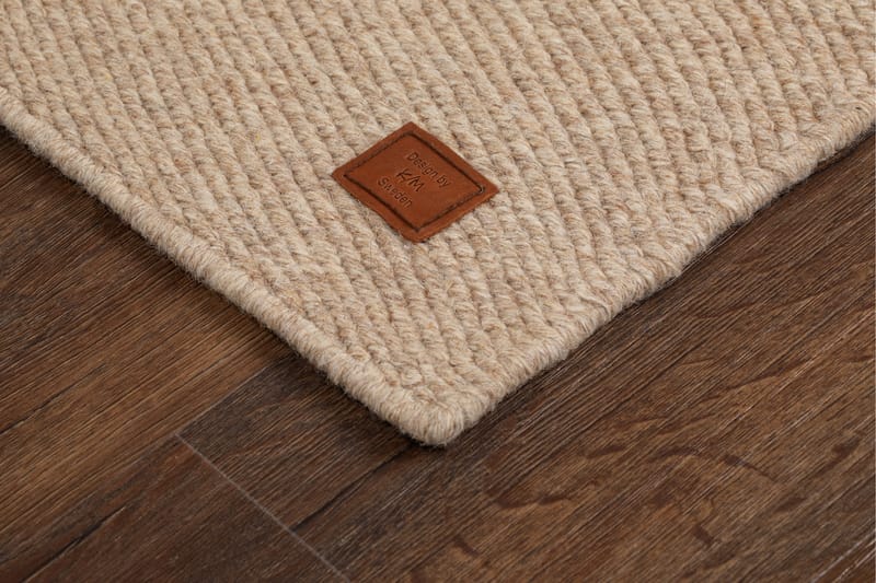 Matto Ekebya 75x230 cm Vaalea Pellava - Vaalea Pellavanruskea - Kodintekstiilit & matot - Matto - Moderni matto - Villamatto